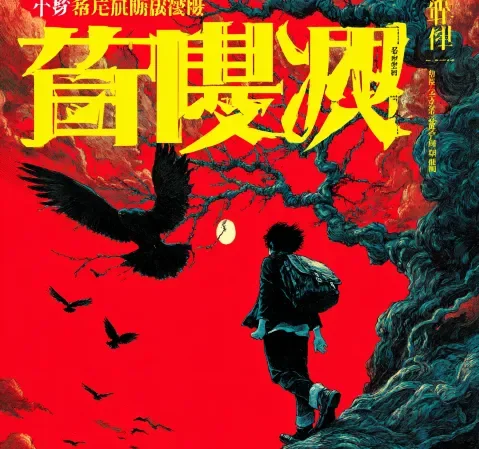 动画频道代表画面，手绘风格的动画角色剪影
